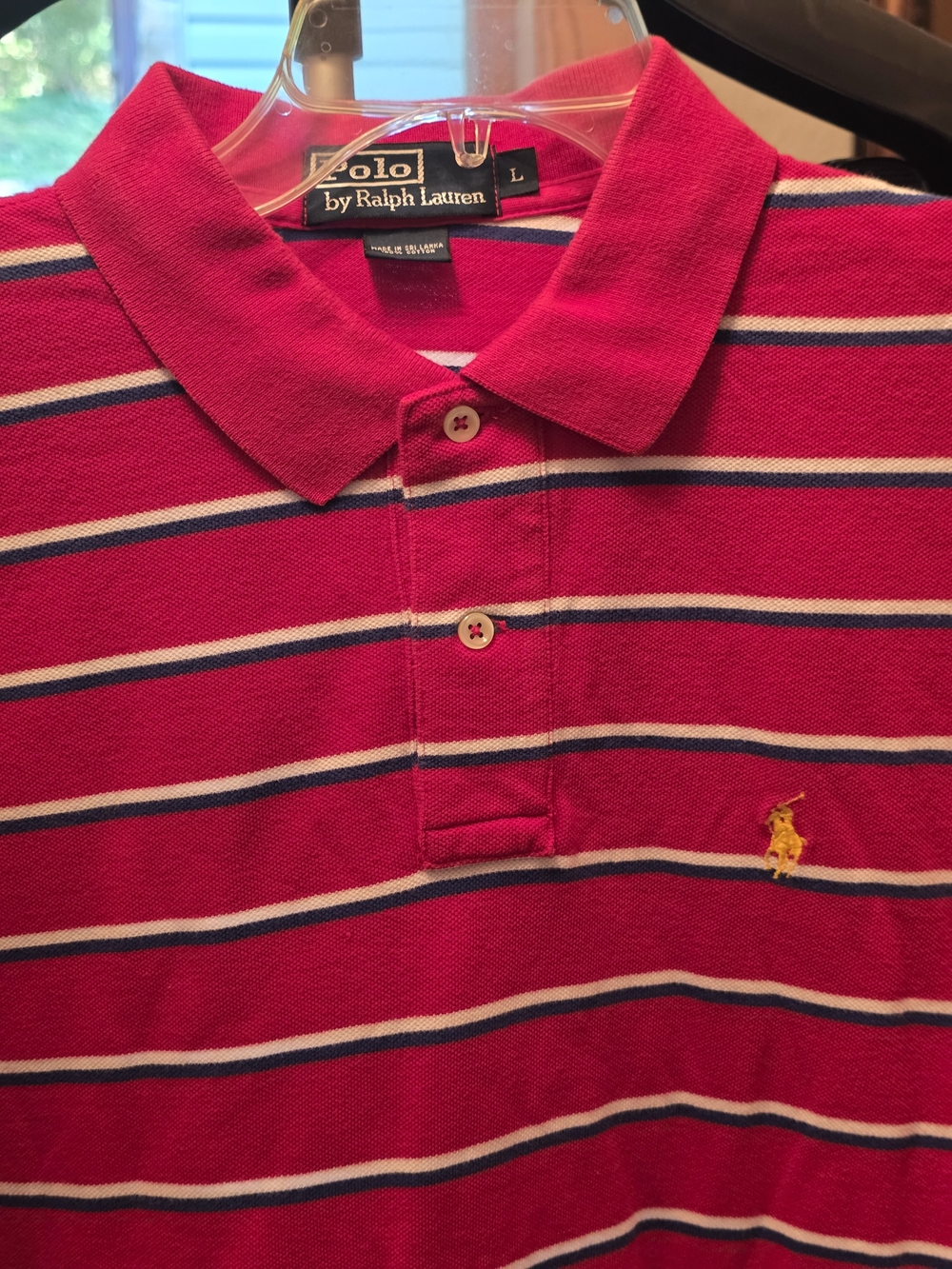 Polo by Ralph Lauren Red Striped Polo Shirt